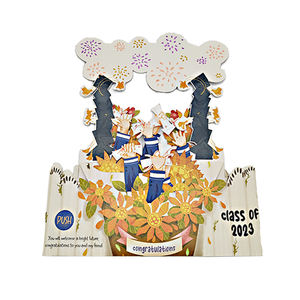 Celebrar la graduación Tarjeta de felicitación musical Tarjetas de felicitación Gracias Graduación Tarjeta emergente con sobres - Product Image 5