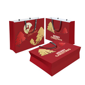 Sacs en papier pour emballages cadeaux avec design personnalisé, vente en gros, logo personnalisé, papier fantaisie de luxe, flexographie OEM - Product Image 4