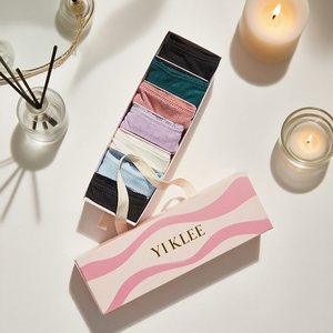 Juego de bragas con logotipo personalizado, caja de regalo de papel, juego de calcetines, cajas de embalaje de cartón, juego de ropa interior, embalaje para ropa - Product Image 2