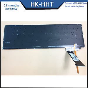 Teclado de ordenador portátil italiano Tastiera IT con retroiluminación plateada de 2017 para <span class=keywords><strong>Asus</strong></span> N551 G551 - Product Image 5
