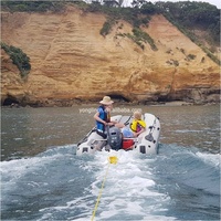 Bateau de pêche gonflable catamaran 14,7 pieds en PVC/TPU haute vitesse, très demandé, à vendre