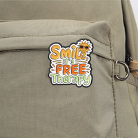 Épinglette en émail colorée avec texte slogan, badge décoratif en métal pour veste, sac à dos, accessoire vestimentaire, usage quotidien, cadeau pour amis et proches