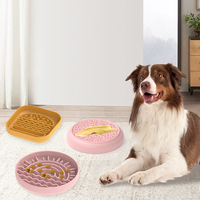 Tapis d'alimentation en silicone pour animaux de compagnie, tapis d'alimentation lent, léger, avec ventouse, pour chiens et chats