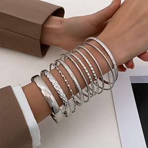 Conjunto de Pulseras de Aleación Estilo Boho, Chapadas en <span class=keywords><strong>Oro</strong></span> de 14K, Multicapa, Apilables, para Mujer, Regalo - Product Image 2