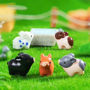 Miniaturas de Cerditos Coloridos, Adornos de Resina, Figuras de Animales, Adornos para Pasteles, Macetas, Decoración de Habitaciones - Product Image 2