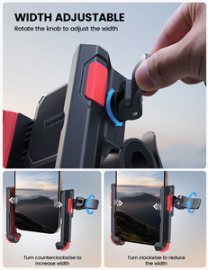 Support de téléphone pour moto Lamicall BP11, fixation rapide 1s, support de vélo, <span class=keywords><strong>pince</strong></span> antidérapante, logo personnalisé OEM - Product Image 5