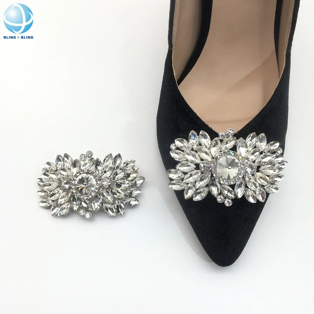 Guangzhou Antieke Decoratieve Metalen Schoen Gespen Voor Vrouwen Schoenen