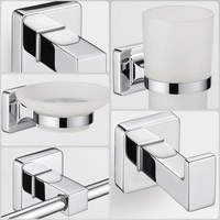 Accessoires de suite sanitaire KEGAO en chrome, moderne, en alliage de zinc, écologique, porte-serviettes autoportant pour salle de bain, ensemble de barres porte-serviettes