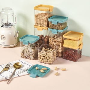 Kitchen transparent food preservation boxes grains and spices storage tanks cookie jar kitchen kitchen storage containers