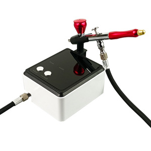 <b>Nail</b> Art Airbrush <b>Kit</b> With Mini Electric Air Pump Gravity Feed Adjustable Speed Portable For <b>Nail</b> Polish <b>Gel</b> Application - Product Image 5