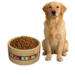 קערת האכלה גדולה מותאמת אישית לכלבים, קערת חיות מחמד עמוקה וכבדה, קערת מים מקרמיקה נגד החלקה לכלבים בינוניים וגדולים - Product Image 1