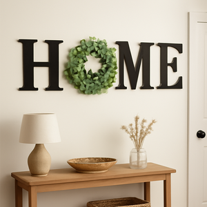 Casa segno in <span class=keywords><strong>legno</strong></span> lettere Decorative <span class=keywords><strong>da</strong></span> <span class=keywords><strong>parete</strong></span> arte decorazione per soggiorno ingresso cucina regalo <span class=keywords><strong>di</strong></span> inaugurazione della casa nero - Product Image 6