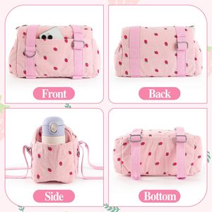 Bolsa de Gimnasio Deportiva para Mujer con Estampado de Frutas, Asa Suave, Ligera, Multifuncional, con Soporte para Colchoneta - Product Image 3