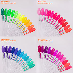 벤디니 최신 트렌드 네온 컬러 젤 폴리쉬 세트 박스 컬렉션 48색 젤 네일 폴리쉬 OEM/ODM 무료 맞춤 젤 네일 폴리쉬 세트 - Product Image 5
