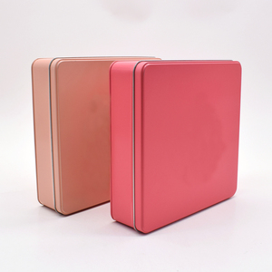 高品质定制食品级巧克力礼品糖果零食巧克力Knafeh Baklava蛋糕锡盒方形金属饼干锡 - Product Image 3