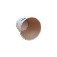 Gobelets en papier kraft à paroi simple personnalisés pour restaurant, jetables, pour café à emporter, avec couvercle
