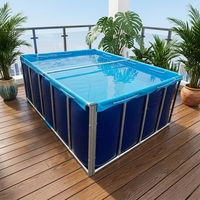 Bâche JX en PVC enduit tissé uni double face - Résistante aux UV, imperméable, anti-déchirure, qualité industrielle pour aquarium