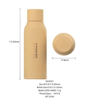 Bouteille d'emballage cosmétique biodégradable Choebe, douce au toucher, en HDPE, pour lotion corporelle et shampoing, avec pompe pulvérisatrice