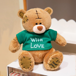 Maglietta con cappuccio colorata con Logo personalizzato Mini orsacchiotto marrone - Product Image 4