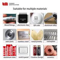 Marcador láser de fibra portátil de mano pequeño, 20W, 30W, 50W, máquina de marcado de grabado de imagen de código QR de Metal