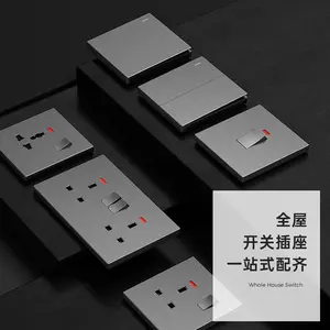 Yaki Groothandel Huishoudelijke En Hotel Knoopstopcontacten Uk Standaard Sockets 1-way2-way Schakelaarsockets Usb Type-C