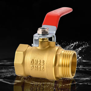 Robinet à bille en laiton haute pression avec connexion filetée interne/externe à 4 points, robinet d'alimentation en eau - Product Image 2