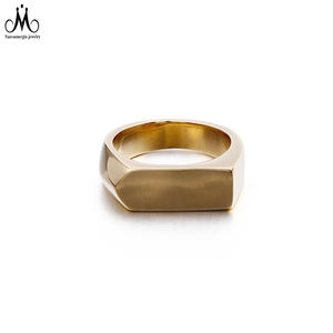 Anillo de flecha de diseño Simple <span class=keywords><strong>2021</strong></span>, anillo de acero inoxidable, joyería de moda personalizada chapada en negro - Product Image 5