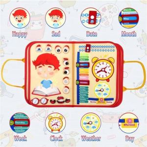 Nuevos Juguetes Educativos Montessori, Libro Sensorial Plegable de Fieltro para Autismo, Tablero de Actividades Montessori - Product Image 4