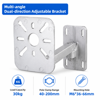 Support d'antenne universel robuste pour montage mural/plafond, réglable et rotatif, en fer et alliage d'aluminium, pour installation de station de base