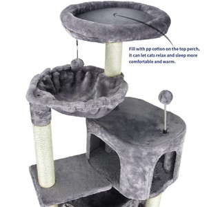 Árbol rascador para gatos personalizado, cama para gatos, poste rascador, tabla rascadora y cama para gatos, todo en un solo diseño - artículos para mascotas. - Product Image 4