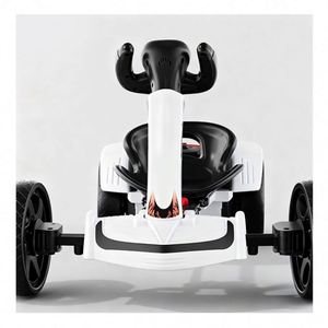 Premium Remote Control 4 <b>Wheels</b> Ride on Car for Lighting Yellow Big Spoiler Structure <b>Plastic</b> 6V4.5 Battery - Product Image 4