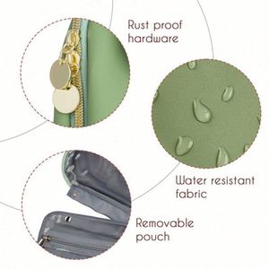 Waterproof Hanging <b>Toiletry</b> Bag for Travel - Large Cosmetic Organizer and Bathroom Essentials <b>Storage</b> Pouch - Product Image 3