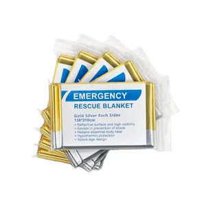 Various Specifications Gold Emergency Blanket Outdoor Emergency Mylar Thermal Blanket
