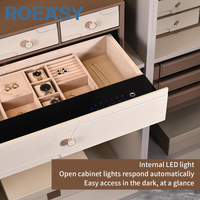 ROEASY Sicherheits schublade Finger abdruck Passwort Schloss Versteckte Schublade Safe Box Bargeld Schmuck Sicherheits schublade Hotel Safe für Kleider schrank
