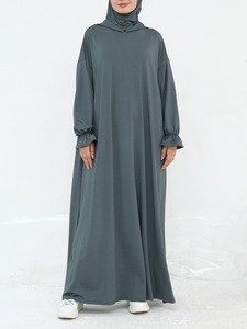 Abaya Glory Fashion Robe Décontractée à Capuche de Couleur Unie de Dubaï <span class=keywords><strong>Turquie</strong></span> - Product Image 5