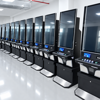 Bornes d'arcade à écran plat de 43 pouces, machine de jeu vidéo en métal, accepteur de billets, éclairage LED, USB, WiFi, intérieur