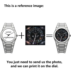Reloj de Pulsera Personalizado con Foto, Diseño Propio, MOQ Bajo, OEM, Impresión por Sublimación, Esfera en Blanco - Product Image 1