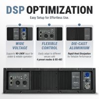 Système de sonorisation professionnel CLA210A-COMBO avec haut-parleurs actifs NEO à double 10 pouces, système de sonorisation Line Array avec caisson de basses de 18 pouces