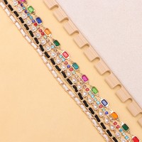 En gros, chaînes décoratives pour chapeaux, détachables, DIY, en métal, avec strass, style baseball, pour camionneurs et chapeaux de femme, accessoires de chaîne