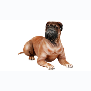 Cane Bullmastiff Souvenir in Polyresin personalizzato - Product Image 4