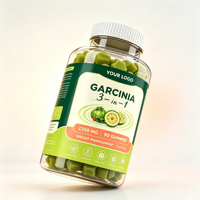 Gomitas de Garcinia 3 en 1 OEM, Caramelos de Café Verde y Cetonas de Frambuesa, Suplementos de Belleza para Adultos - Beneficios Dotex, 90 Unidades