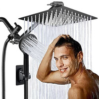 Distributeur d'eau mural en acier inoxydable à trois voies, douchette, ensemble de rallonge de barre de douche pour salle de bain d'hôtel, accessoires de pomme de douche