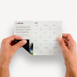 Calendrier Immobilier 2025 Aimants Découpés à la Forme Résistants aux Rayures Imperméables Carte de Visite Immobilière Logo Personnalisé - Product Image 3