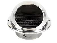 Capot de cheminée extérieur, protection contre la pluie et la neige, avec filet en acier inoxydable, étanche, sortie d'air murale extérieure
