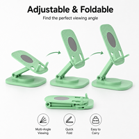 Support de téléphone portable télescopique en ABS, réglable en hauteur, anti-fatigue, pour bureau, compatible avec les téléphones et tablettes, sécurisé