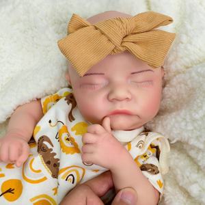 In Silicone per tutto il corpo Reborn Baby Doll 17.5 ''3D dipinto neonato bambole solide per il regalo dei bambini - Product Image 4