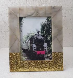 Shaded Resin Brass Inlay <b>Photo</b> <b>Frame</b> - Product Image 1