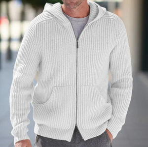 <span class=keywords><strong>Hoodie</strong></span> Personalizado Unissex em Algodão Orgânico com Zíper, Impermeável, Respirável, Aquecido, Moda de Rua, Cardigan Personalizado para Homens, Suéteres Personalizados - Product Image 5
