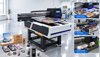 Caméra CCD d'usine numérisation positionnement visuel imprimante à plat UV 6090 imprimante UV 2 têtes d'impression Xp600