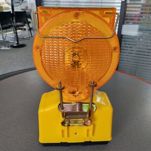 ROADSAFE Lampe de signalisation routière solaire clignotante bleue et verte pour <span class=keywords><strong>barricade</strong></span> - Product Image 3